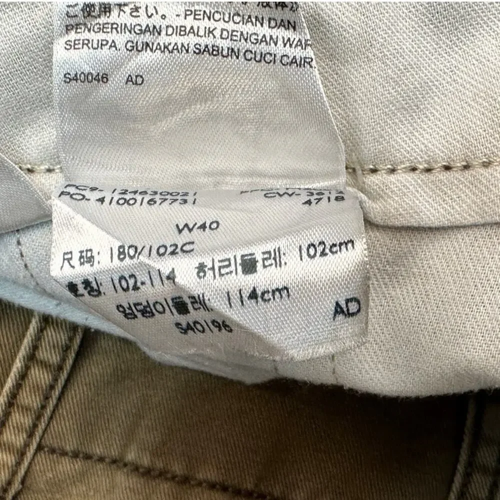 Levi's Utility Cargo Shorts W40 Brown Cotton Multi Pocket Flat Front
